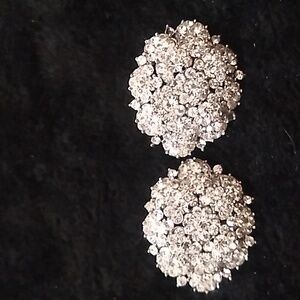 Diamond rhinestones earrings